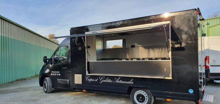Aménagement food truck crêpes et galettes en Bretagne 2