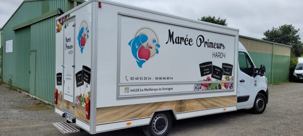 Aménagement food truck Marée Primeurs à La Meilleraye 1